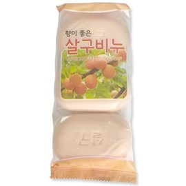 [Lungs_62] 3P Bathroom Soap Beauty Soap (Apricot) 80g (46432895) / [룽스_62]3P 화장실비누 미용비누(살구)80g (46432895)