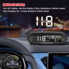 JulyCrab Car Wireless HUD Headup Display Solar GPS Digital Speedometer