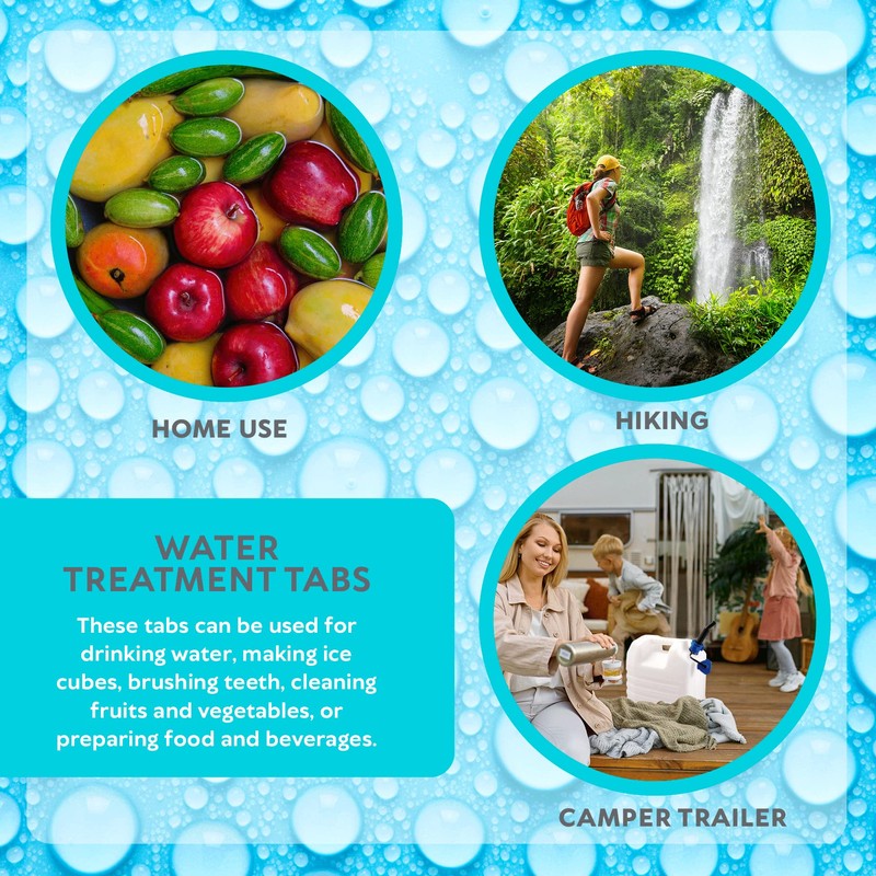 Pristine Water Treatment Tabs 167 mg, 50 Tablets, 1 tab