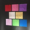 SEWACC Shiny Foil Craft Decoration 50pcs Nail Foil 8x8.5cm Leaf