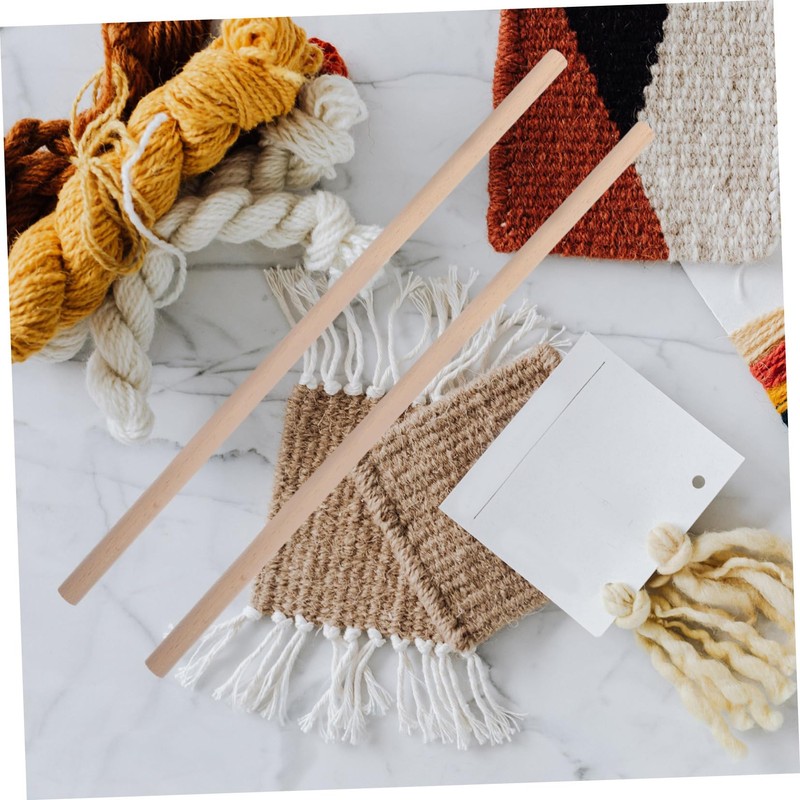 COHEALI DIY Wood Stick Kit 40cm Wooden Craft Stick Assortment