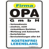 Original RAHMENLOS® Magnet: Firma Opa GmbH: Blech 9x7cm