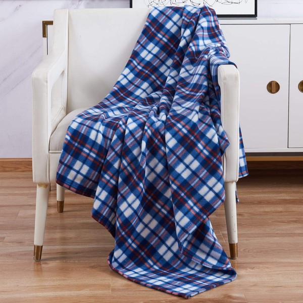 Adore Home Soft and Warm Single 120x150cm Tartan Check Printed
