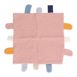 24 X 24cm / 9.4 X 9.4in Baby Tag Security Blankets,Baby Soothing Plush Blanket for 3-12 Months Babies ()