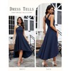 DRESSTELLS Cocktail Dress for Women 2025 Spring Wedding Guest Halter