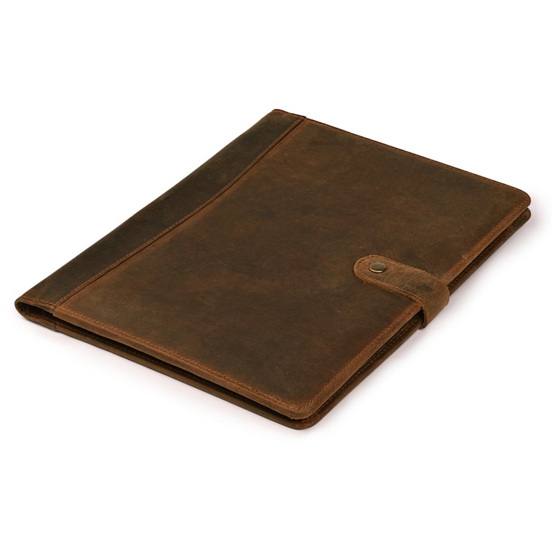Leather Village Leather Portfolio Organizer - Professional Business Padfolio for