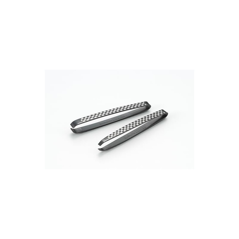 Gogi Checkered Pattern Tweezers Set (Taper / Wide) YJ3202