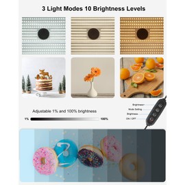 PULUZ 24x16 inch Photo Box, Large Photo Studio Light Box Photography, Professional 3000-6500k Dimmable Shooting Tent Kit with 672 LED Lights & 4 Backdrop for Jewelry and Food Product Photography