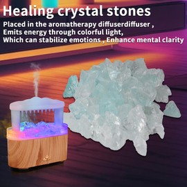 BOHOFAM BOHOFAM Essential Oil Diffuser with Crystal Stone,Rain Cloud Humidifier, Simultaneously Water Drip and Air Mist,Aroma Diffusers has 8 Colorful and RBG Light Change for Home Bedroom