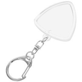 Totority Transparent Guitar Pick Holder Keychain Compact Storage Case for Electric Acoustic Guitar Picks Durable Scratch Resistant Design for Easy Identification and Long Term Use