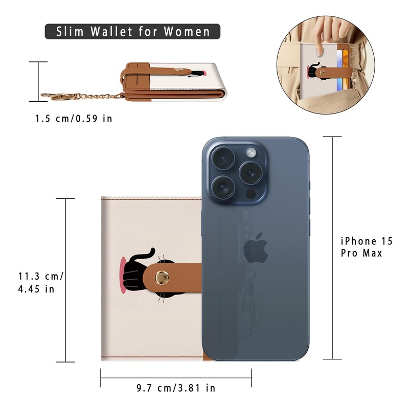 Airkit Small Wallets Woman RFID Blocking PU Leather Credit Card