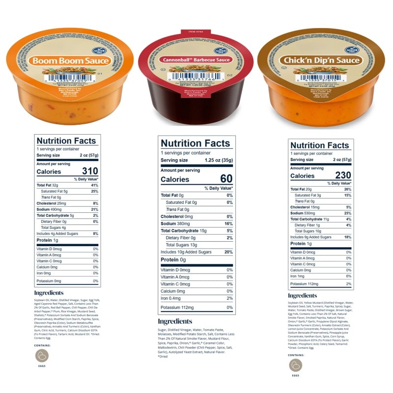 Arthur Nicolas 20 Count | Chicken Dipping Sauce Cups |