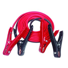 Justin Case Heavy-Duty Jumper Cables for Car, Includes 8 Gauge Wire Conductor 12' Car Jumper Cables & 365 Day Roadside Assistance