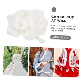 SEWACC Faux Fur Trim Christmas Faux Fur Ribbon 5m Length Comfortable and Skin-Friendly