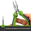 LEONTOOL 5 Inch Flat Nose Plier Smooth Jaw Flat Nose