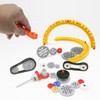 496Pcs Technic-Parts Pieces Gears-Axles-Pins-Connectors Compatible with Major Brand Power-Function Cars-and-Motors