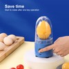 Portable Egg Scrambler Shaker, Electric Golden Egg Maker with Slicer,