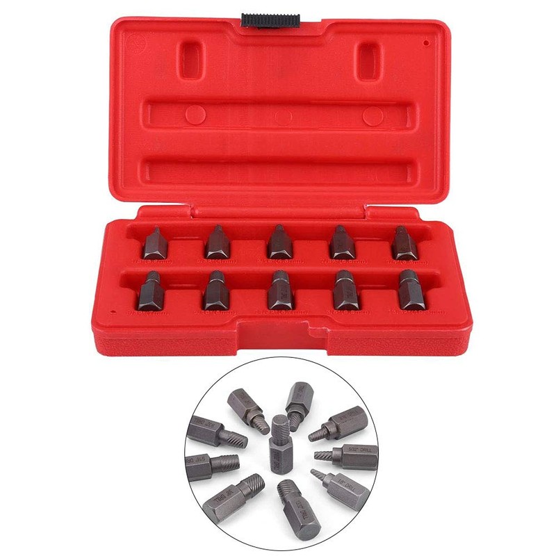 10Pcs Screw Extractor Screwdriver Bits Set, 3.2-10.3mm Hex Head Screw