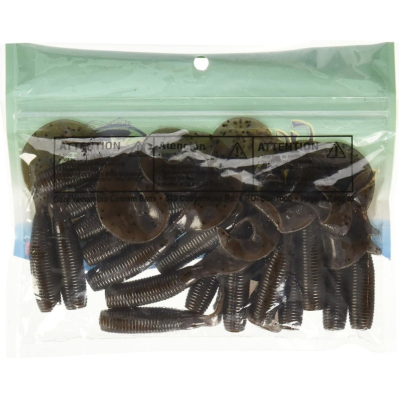 Yamamoto 5" Super GRUB Cinnamon W/Large Black Flake (20 Pack)