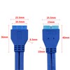 IYUANEPRO USB 3.0 Header Extension Cable, USB3.0 19-Pin/20-Pin Male to
