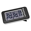 LCD Digital Indoor Outdoor Thermometer Clock Temperature Meter Wireless for