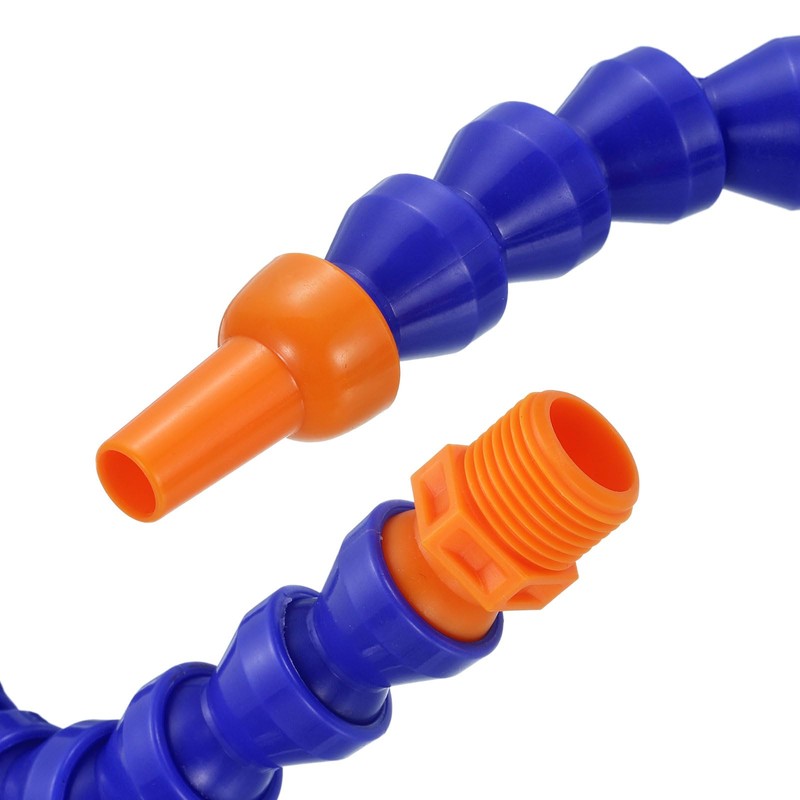 sourcing map 4Pcs G1/2" Thread Flexible Water Oil Coolant Pipe