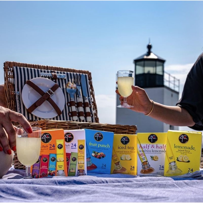 4C Lemon Tea Drink Concentrate Sugar Free Flavor Enhancer 24