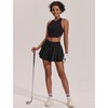 PINSPARK Womens High Waisted Tennis Skirts with 3 Pockets Golf