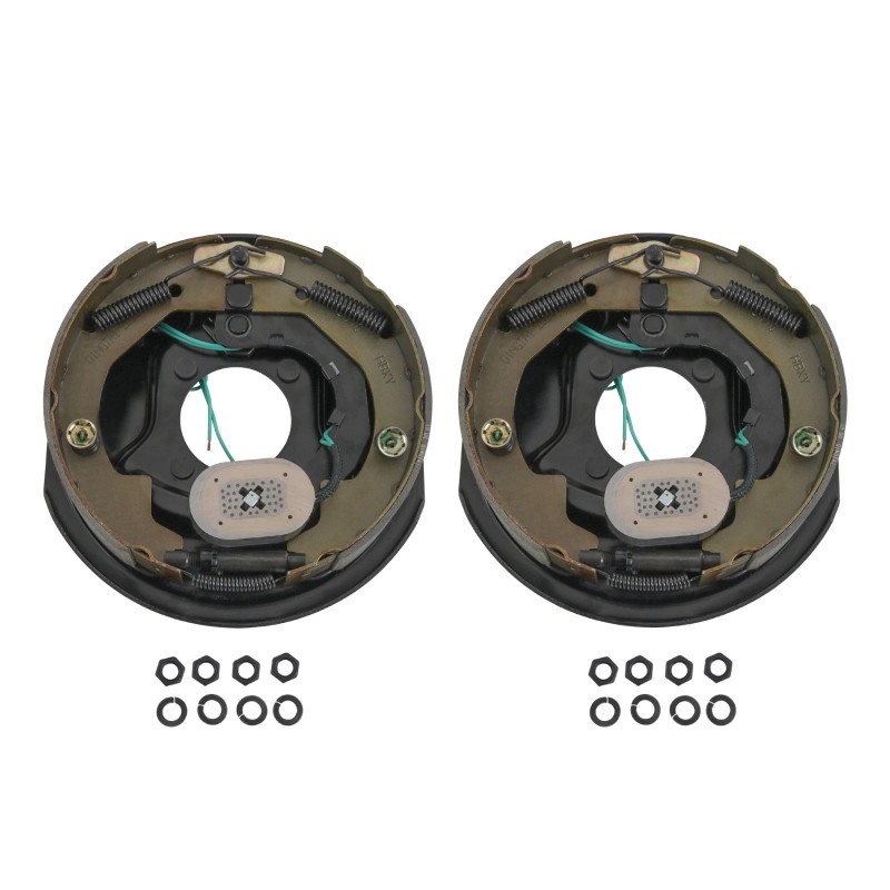 JDMSPEED 2Pcs 10" x 2-1/4" Electric Trailer Brake Assemblies for
