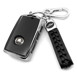 Creativity for Mazda Key Fob Cover. Suitable for 2020-2024 Mazda CX-30, CX-5, CX-9, CX-50, Suitable for Mazda 3 Hatchback, Suitable for 2019-2024 Mazda 3 6 Smart Remote Key Case(Silver Combination)
