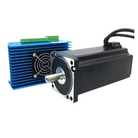 TOSEASTARS Closed Loop Stepper Motor 1 Axis Nema 34 12 Nm/1714 oz.in 156mm Step Motor, 20-80VAC Closed Loop Stepper Driver HBS86H CNC Motor Kit