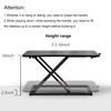 Rxrpexjke Standing Desk Converter Height Adjustable, Stand up Desk Riser,