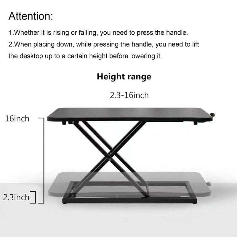 Rxrpexjke Standing Desk Converter Height Adjustable, Stand up Desk Riser,