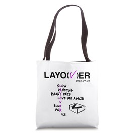 LAYOVER for K-pop Lover Army Bangtan Saranghae V Tote Bag