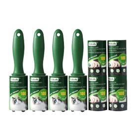 Fedicelly Lint Rollers Pet Hair Extra Sticky Clothes,Cat Dog Hair Remover Laundry Furniture Carpet,Total 800 Sheets Lint Remover Brush for Couch Green