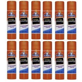 Elmers Washable Disappearing School Glue Sticks, 0.21 Purple Glue Stick (Pack of 12)