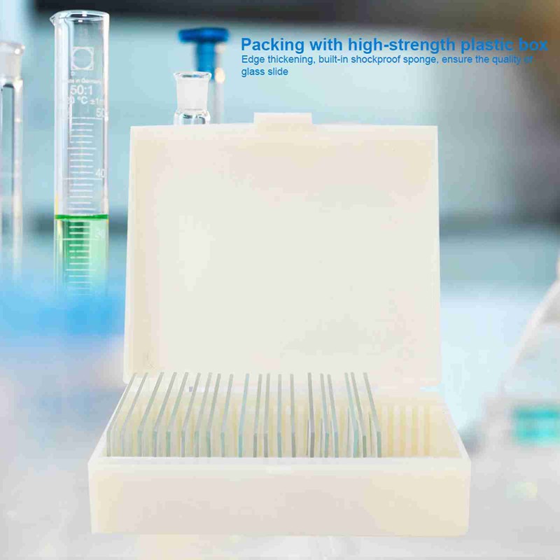 20pcs Microbiological Bacterial Specimens Biology Microscope Slices Lab Specimen