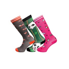 Multi- Pack Compression Socks for Women and Men Circulation-Best Support for Medical, Running,Nursing,Athletic (3-Pack Animal1)