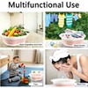 chongning Collapsible Washing Up Bowl, Portable Wash Basin, Pink Small