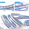 STCRERAG Flexible Curve Ruler,60cm Flexible Ruler,Plastic Measure Woodworking Tool Bendy