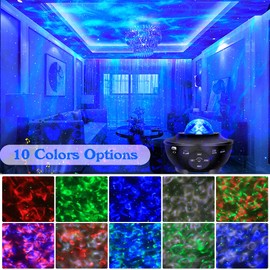 Star Projector,Visason 3 in 1 Galaxy Night Light Projector with Remote Control,Music Speaker&Timer, Starry Light Projector for Bedroom/Party/Home Decor, Starry Projector for Kids & Adults