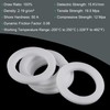 sourcing map PTFE Flat Washers 24mm OD 16mm ID 2mm