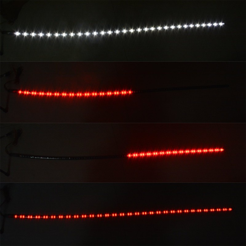 KaTur 60" LED Tailgate Light Bar Red/White Weatherproof Rigid Aluminum