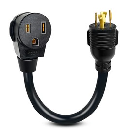 Generator to Welding Adapter Cord NEMA L14-20P Plug 4-Prong 20A Locking Male to Welding NEMA 6-50R