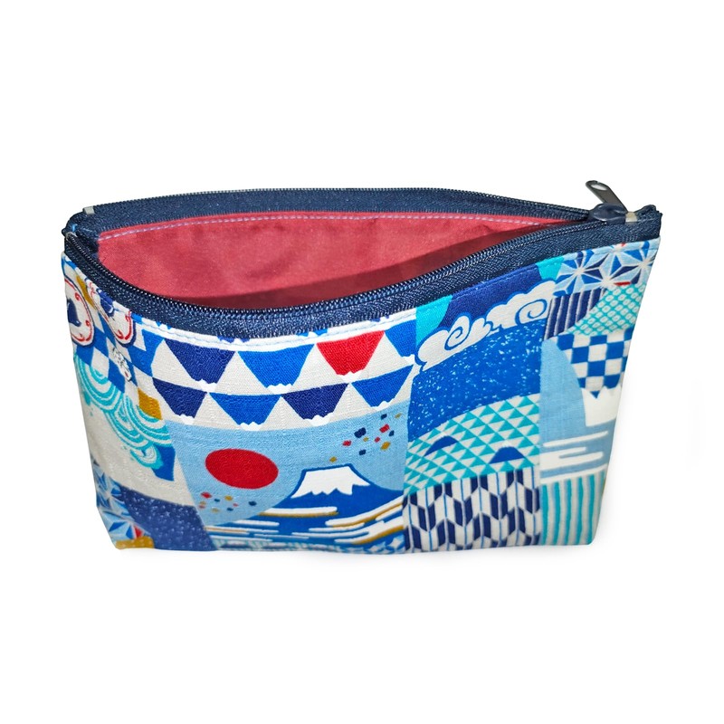 Kyoyu Made in Japan Pouch, Ennki-ya, Mount Fuji, Flat Pouch,