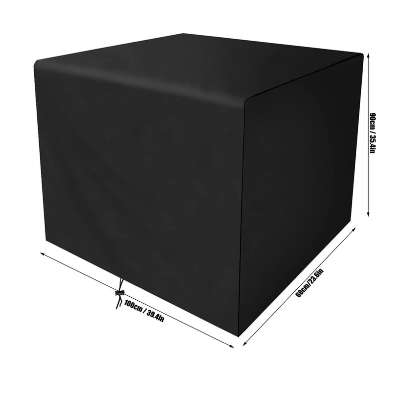 Dust Cover 100x60x90cm Rectangle Dust Sun Protection Weatherproof Breathable Tear