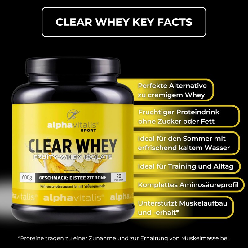 Clear Whey Isolate Powder Ice Tea Lemon - 600 g