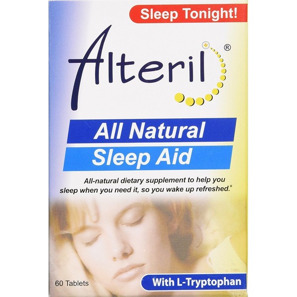 Alteril All Natural Sleep Aid with L-Tryptophan, 60 Tablets