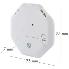 SCHWAIGER -5477- Glass Break Alarm Window | Glass Break Alarm Slim | Glass Break Sensor | Siren | Burglary Protection | Window Lock