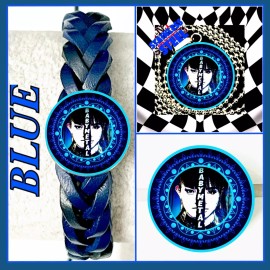 BABY METAL   BLUE LEATHER BRACELETS